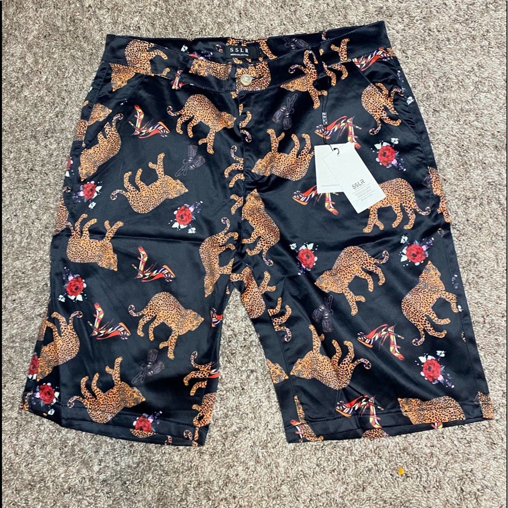 SSLR cheetah print shorts size 34